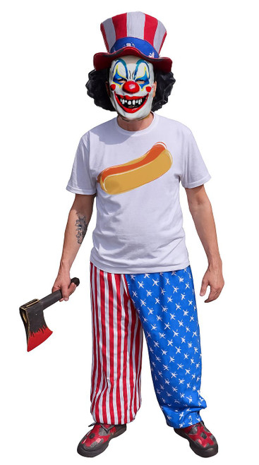 Adults American Horror Clown Spaulding Circus Halloween Fancy Dress Costume