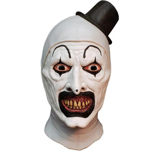 Trick or Treat Studios Art The Clown Terrifier Full Head Latex Mask Halloween Horrror Movie Fancy Dress Costume Accessory Trick or Treat Studios Art The Clown Terrifier Full Head Latex Mask Halloween Horrror Movie Fancy Dress Costume Accessory