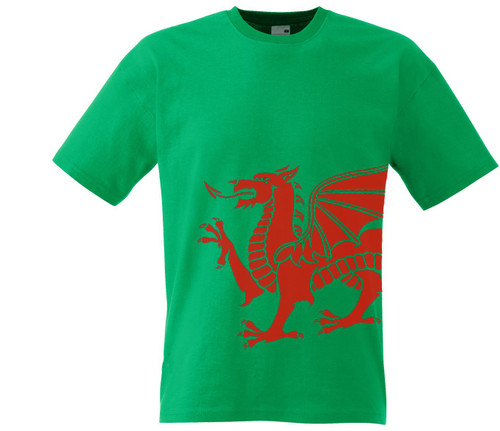 Adults Welsh Dragon Wales Rugby Union Nations Sport Unisex Green T-Shirt Adults Welsh Dragon Wales Rugby Union Nations Sport Unisex Green T-Shirt
