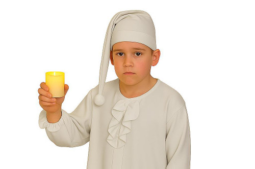Childs Ebeneezer Scrooge Night Cap Novelty Hat Charles Dickens Christmas Carol Fancy Dress