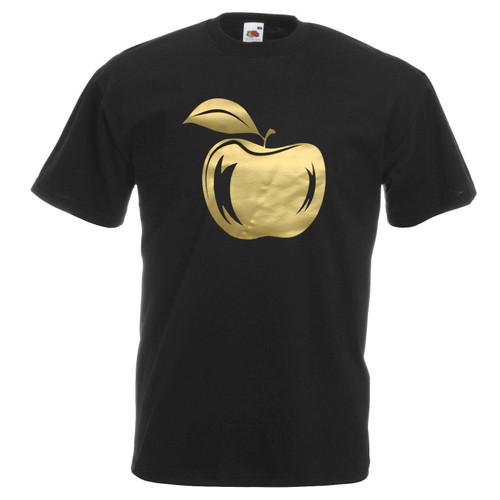 Adults Golden Apple Once Upon A Time Fairytale Storybook Unisex Black T-Shirt