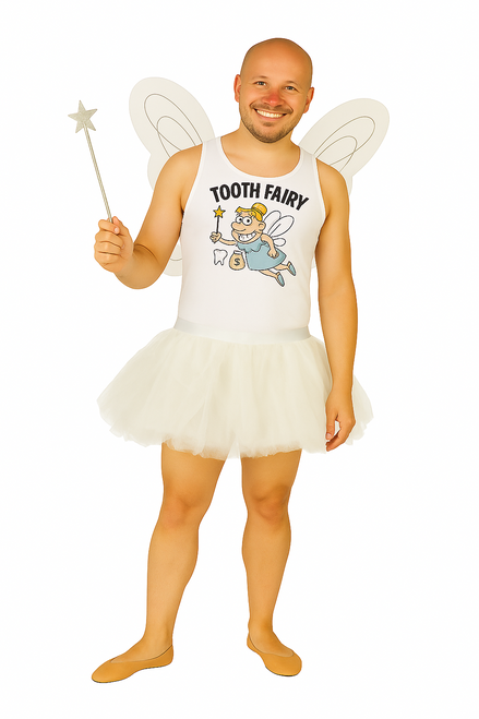 Adults Tooth Fairy Stag Night Party Festival Fancy Dress Costume