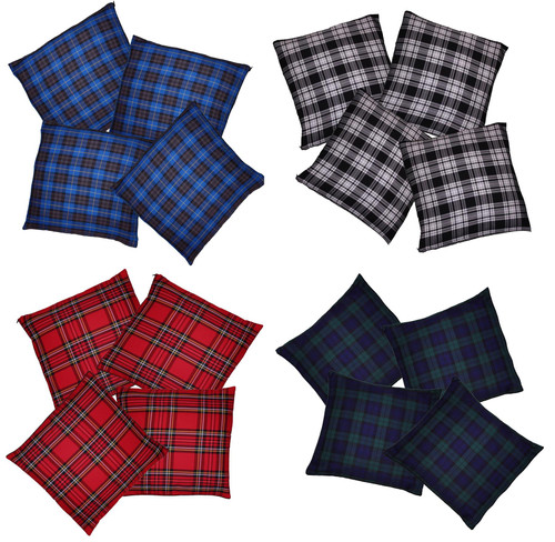 Traditional Tartan Cushion Covers Burns Night Christmas Hogmanay Home Furnishing Decoration