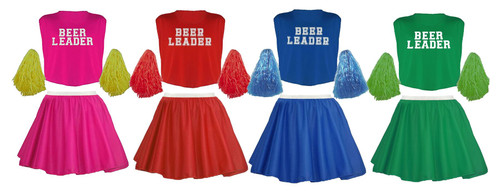 Mens Funny Cheerleader Beer Leader Stag Party Stag Night Fancy Dress Costume