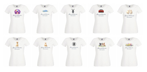 Womens Living with Dementia Please Be Patient Mental Awareness Lady Fit White T-Shirt