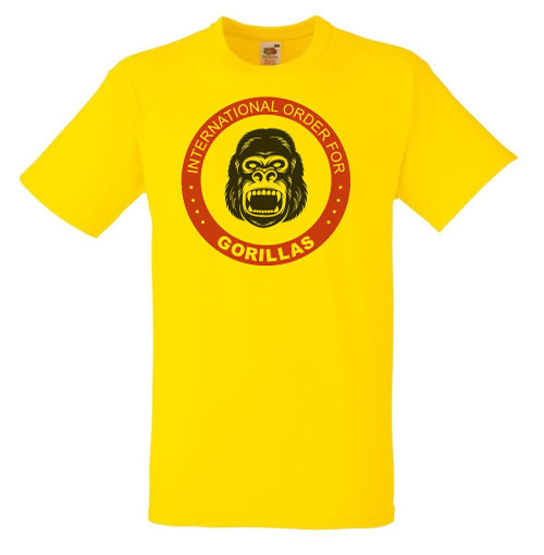 Adults International Order For Gorillas Iconic Movie Unisex Yellow T-Shirt