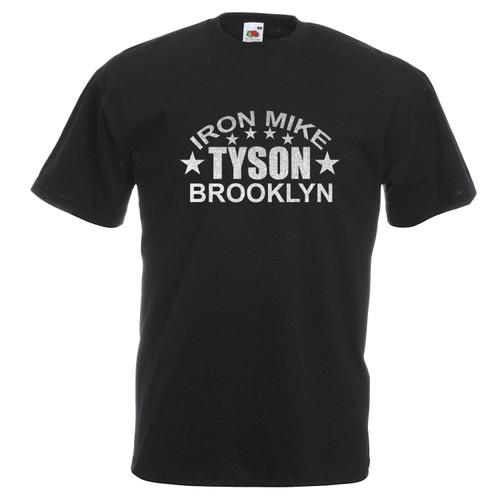 Adults Iron Mike Tyson Brooklyn Boxing Champion Sports Unisex Black T-Shirt