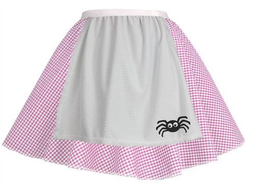 Adults Little Miss Muffet 15" (38cm) Skirt & Attached Apron World Book Day Nursery Rhyme Fancy Dress