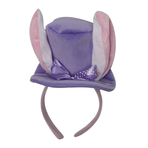 Adults Purple Easter Bunny Rabbit Ears Fascinator Top Hat Headband Headwear