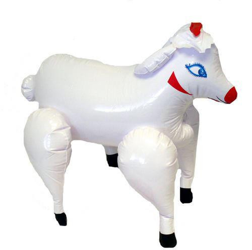 The Dragons Den Adults Rude Inflatable 21" Bonkin' Sheep Stag Night Farmyard Animal Fancy Dress Prop Age 18+