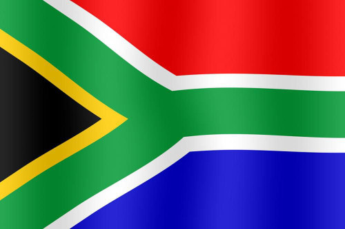 National Flag of South Africa (5ft x 3ft) Polyester Double Stitched Seam Metal Eyelets