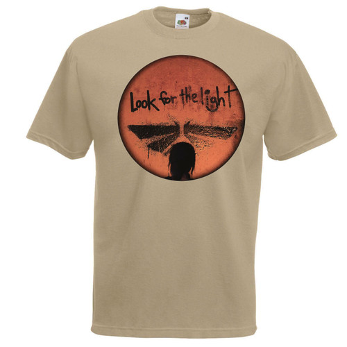 Unisex Khaki Look For The Light Fireflies Apocalyptic Tshirt