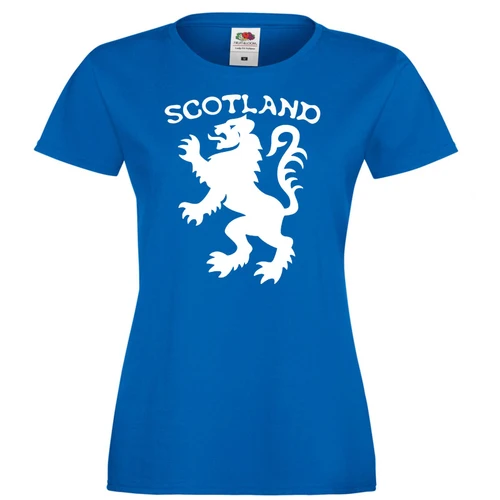 Womens Royal Standard of Scotland Lion Rampant Scottish Blue Lady Fit T-Shirt