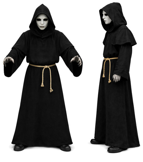 Adults Faceless Druid Ghost Monk Halloween Fancy Dress Costume