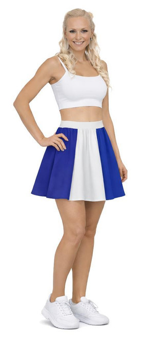 Adults 15" (38cm) Length Blue & White Skirt Scotland National Flag Colours Supporters Fancy Dress