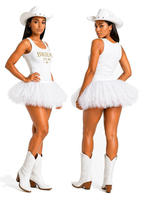 Adults Bride to be Hen Night Party Cowgirl Western Fancy Dress Costume