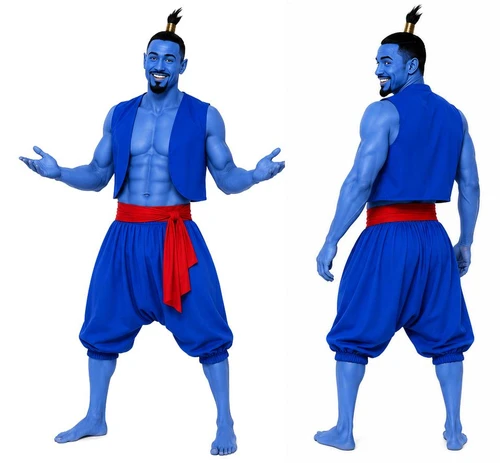 Adults Arabian Genie Persian Middle Eastern Folklore Fancy Dress Costume