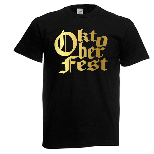 Adults Oktoberfest Volksfest Austrian Bavarian Beer Festival Unisex Black T-Shirt