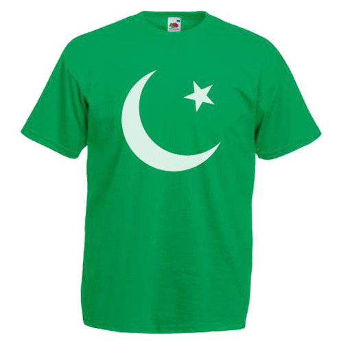Adults Pakistan Country Flag Cricket Football Sports Unisex Green T-Shirt