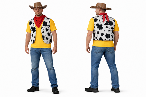 Adults Wild West Woody Cowboy Western World Book Day Fancy Dress Costume