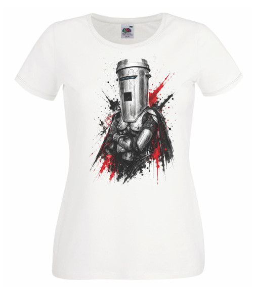 Womens Novelty Candidate Count Binface UK Elections Lady Fit White T-Shirt