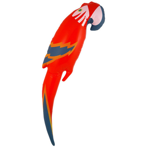 Inflatable 48cm Blow Up Parrot Tropical Bird Animal Fancy Dress Prop Accessory