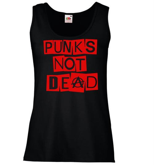 Adults Punks Not Dead Punk Rock Music Anarchy Unisex Black Vest