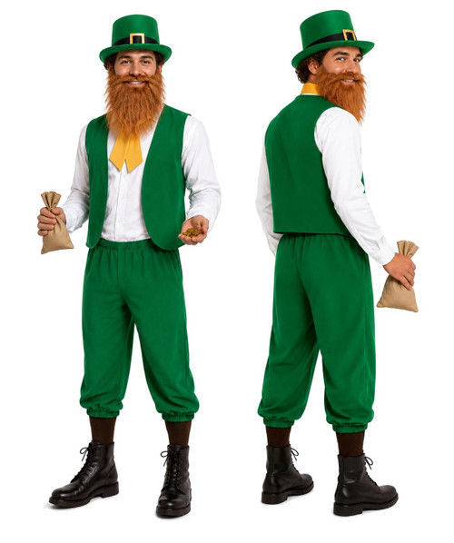Adults Lucky Irish Leprechaun St Patricks Day Fancy Dress Costume