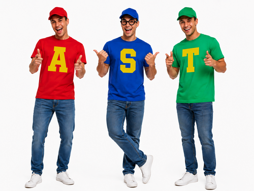 Adults Red Blue or Green Chipmunk Musical Rodent Decades Animal Fancy Dress