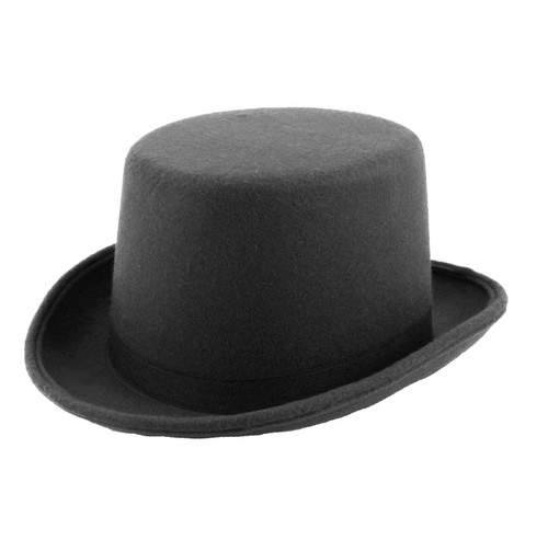 Childs Felt Top Topper Hat Victorian Toff Halloween World Book Day Fancy Dress Accessory