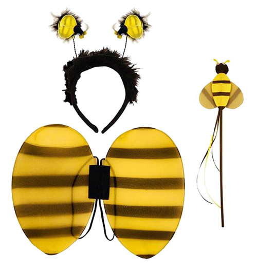 Bumblebee Bee Wings Set Nature Insect World Book Day Fancy Dress Costume Accessory [One Size]