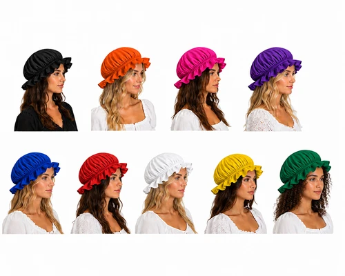 Adults Mob Cap The Help Mop Hat Victorian Servant Fancy Dress Costume Headwear