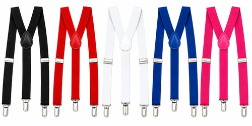 Adults Clip on Braces Hold ups Suspenders Fancy Dress Costume Accessory