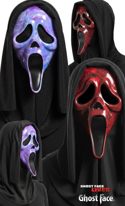 Fun World Ghost Face Marbled Mask