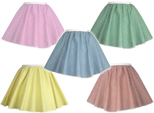 Childrens Gingham Skater Skirts World Book Day Country Girl Fancy Dress Age 8-12 Years Childrens Gingham Skater Skirts World Book Day Country Girl Fancy Dress Age 8-12 Years
