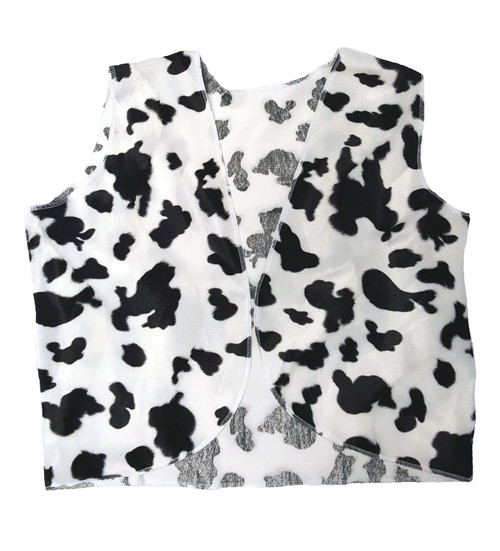 Childs Cow Print Woody Waistcoat Cowboy Cowgirl Fancy Dress Costume Accessory Childs Cow Print Woody Waistcoat Cowboy Cowgirl Fancy Dress Costume Accessory