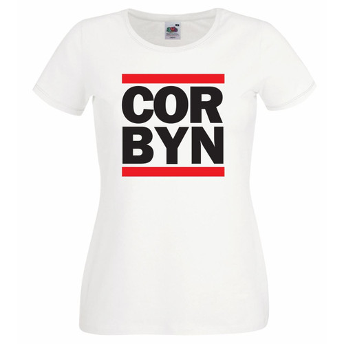 Womens Jeremy Corbyn Labour Party Socialist Leader Run DMC Style T Shirt