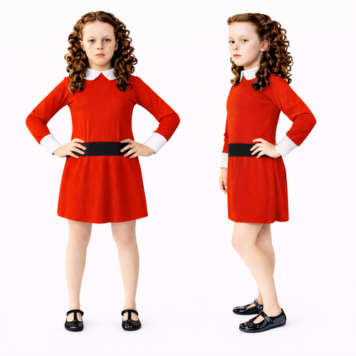 Childs Chocolate Factory Brat Veruca Salt World Book Day Fancy Dress Costume [Age 7-9 Years]