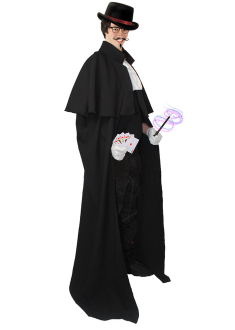 Adults Magician's Cape World Book Day Halloween Magic Illusionist Fancy Dress Accessory