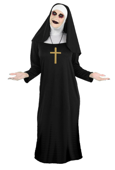 Adults Valak Demon Nun Costume The Conjuring Halloween Horror Fancy Dress Costume Adults Valak Demon Nun Costume The Conjuring Halloween Horror Fancy Dress Costume