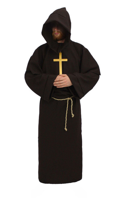 Adults Pagan Monk Religious Medieval Halloween Druid Fancy Dress Costume Adults Pagan Monk Religious Medieval Halloween Druid Fancy Dress Costume