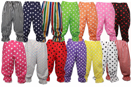Adults Polka Dot Frilly Pants Rag Doll Panto Clown Pants Bloomers Fancy Dress Adults Polka Dot Frilly Pants Rag Doll Panto Clown Pants Bloomers Fancy Dress
