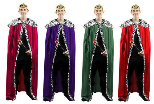 Adults Deluxe Kings Robes Cloak Nativity 3 Wise Men Medieval Cape & Crown Royal Fancy Dress Adults Deluxe Kings Robes Cloak Nativity 3 Wise Men Medieval Cape & Crown Royal Fancy Dress