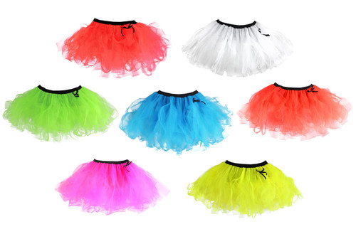 Adults 12" Length Cyber Tutu Skirt 1980s 1990s Rave Festival Hen Party Fancy Dress