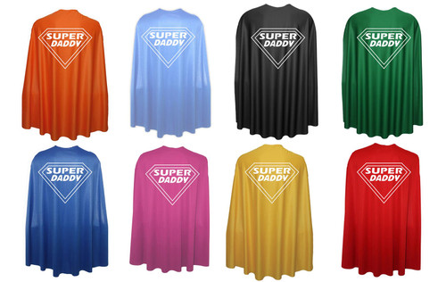Adults 35" Length Super Daddy Superhero Dad Fathers Day Fancy Dress Adults 35" Length Super Daddy Superhero Dad Fathers Day Fancy Dress