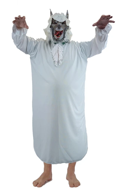 Adults Big Bad Granny Wolf Red Riding Hood World Book Day Halloween Fancy Dress Costume