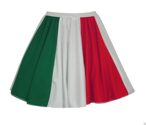Childs 15" Length Flag of Italy Italian Panel Skirt World Nations Fancy Dress [Age 8-12 Years]