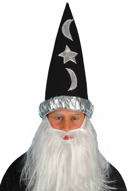 Childs Wizard Hat Merlin Fantasy Fancy Dress Costume Headwear