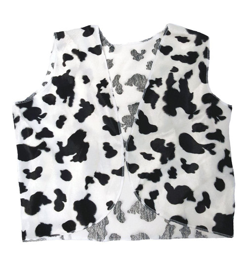 Childs Woody Cow Print Waistcoat Cowboy Cowgirl Wild West Western Movie World Book Day Fancy Dress