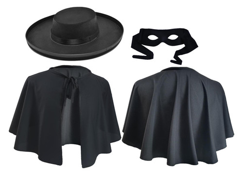 Masked Bandit  Avenger Don Diego de la Vega Fancy Dress [One Size]